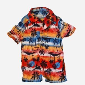Multi colored boys Hawaiian shirt